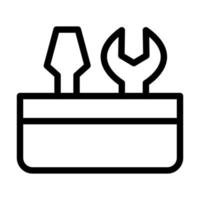 conception d'icône de boîte à outils vecteur