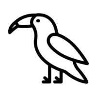 conception d'icône toucan vecteur