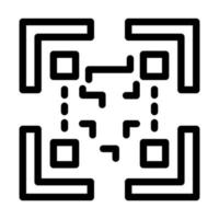 conception d'icône de code qr vecteur