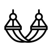 conception d'icône de hamac vecteur