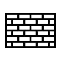 conception d'icône de mur de briques vecteur