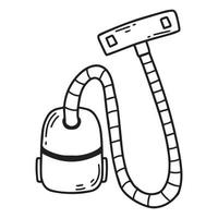 aspirateur de style doodle. illustration vectorielle. Un aspirateur. vecteur