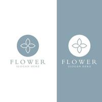 logos de fleurs, roses, fleurs de lotus et autres types de fleurs. en utilisant le concept de conception d'un modèle d'illustration vectorielle. vecteur