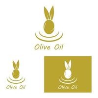 huile d'olive logo nature vecteur