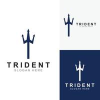 logo trident à l'aide d'un modèle d'illustration vectorielle de concept de conception. vecteur