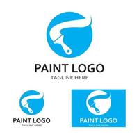 peinture logo vecteur icône illustration