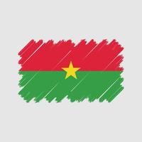 vecteur de drapeau burkina faso. drapeau national