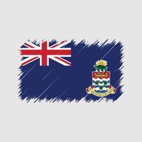 coups de pinceau du drapeau des îles caïmans. drapeau national vecteur