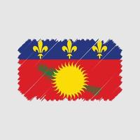 vecteur de brosse drapeau guadeloupe. drapeau national