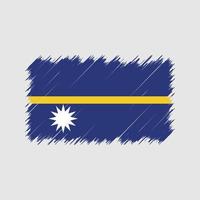 coups de pinceau du drapeau du nauru. drapeau national vecteur