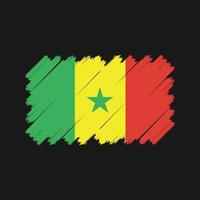 vecteur de drapeau du Sénégal. drapeau national