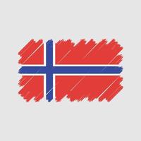 vecteur de drapeau de norvège. drapeau national