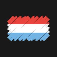 vecteur de drapeau luxembourgeois. drapeau national