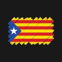 vecteur de drapeau de catalogne. drapeau national