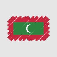 vecteur de drapeau maldives. drapeau national