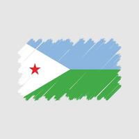 vecteur de drapeau de djibouti. drapeau national