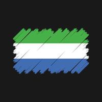 vecteur de drapeau de sierra leone. drapeau national