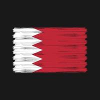 brosse de drapeau de bahreïn. drapeau national vecteur