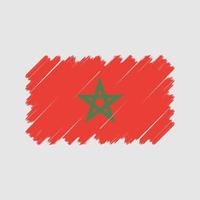 vecteur de drapeau marocain. drapeau national