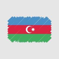 vecteur de brosse de drapeau azerbaïdjanais. drapeau national