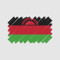 vecteur de drapeau du malawi. drapeau national