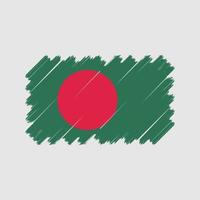 vecteur de drapeau du Bangladesh. drapeau national