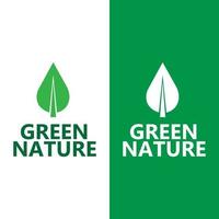symbole de vecteur de logo de plante de feuille verte de qualité supérieure
