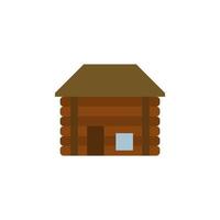 vecteur de maison en bois pour la présentation de l'icône du symbole du site Web