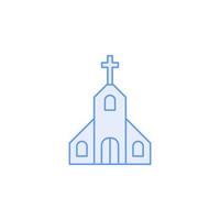 vecteur d'icône d'église pour la présentation d'icône de symbole de site Web