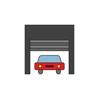 vecteur d'icône de garage pour la présentation d'icône de symbole de site Web