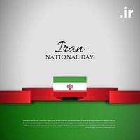 fête nationale iranienne. bannière, carte de voeux, conception de flyer. conception de modèle d'affiche