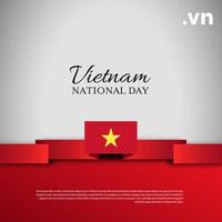 fête nationale vietnamienne. bannière, carte de voeux, conception de flyer. conception de modèle d'affiche vecteur
