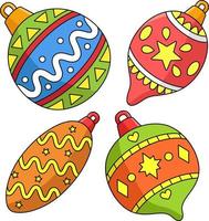 ornement de noël dessin coloré clipart vecteur