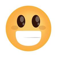 sourire emoji heureux vecteur