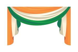 drapeau indien national vecteur