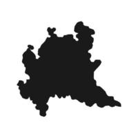 carte de la lombardie. région d'italie. illustration vectorielle. vecteur