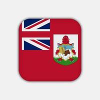 drapeau des bermudes, couleurs officielles. illustration vectorielle. vecteur