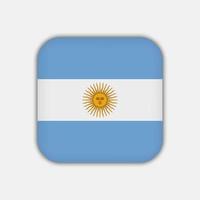 drapeau argentin, couleurs officielles. illustration vectorielle. vecteur
