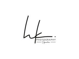 lettre hk signature logo template vecteur