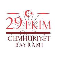 ekim cumhuriyet bayrami 29 vecteur