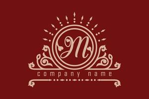 conceptions de logo belove monogramme lettre m. vecteur