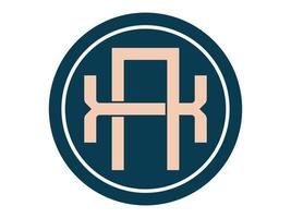 conceptions initiales du logo de la hache monogramme. vecteur