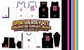 modèle d'impression de maillot 83 sublimation pour la conception de basket-ball esport football football vecteur