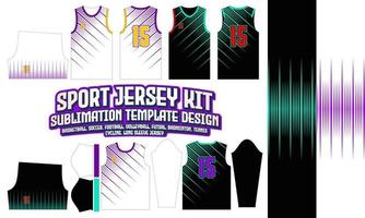 modèle de conception d'impression de maillot de sport 106 sublimation football football badminton vecteur