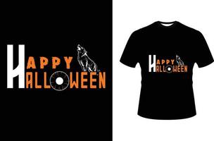 conception de t-shirt graphique à la mode halloween vecteur