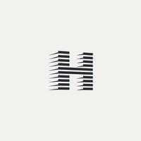 vecteur de logo lettre h. société de logo h. modèle de vecteur de logo de construction lettre h