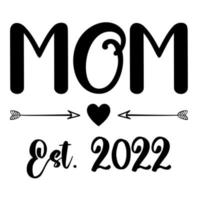 maman est 2022 vecteur