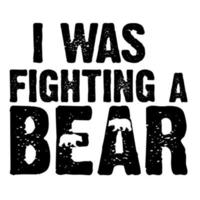je combattais un ours vecteur