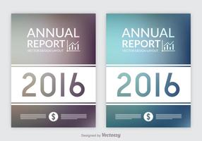 Rapport annuel gratuit Designs Vector