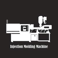 icône de machine de moulage par injection hydraulique vecteur